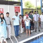District-Level Sub-Junior Swimming Competition Concludes; District Magistrate Honors Winning Players — IMAGE CREDIT TO सूचना विभाग