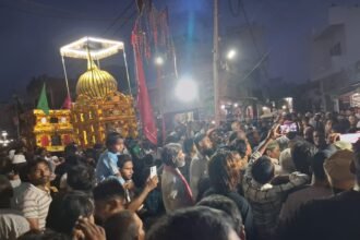 “In the Garh region, on the occasion of Muharram, tazias were taken out and the martyrs of Karbala were remembered” IMAGE CREDIT TO रिपोर्टर