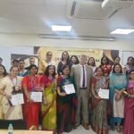 “Principal Dr. Deepti Sharma of Pragyan Public School received a national honour” IMAGE CREDIT TO स्कूल