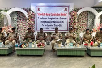Inter-State Border Coordination Meeting Between Uttar Pradesh and Delhi Police: Joint Strategy Formulated for Law and Order Management — IMAGE CREDIT TO POLICE