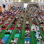 On International Yoga Day, grand events were held at various locations in Modinagar. IMAGE CREDIT TO रिपोर्टर
