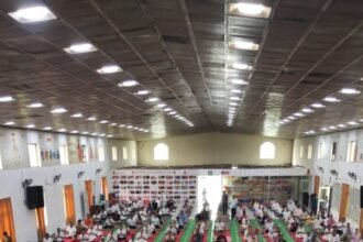 On International Yoga Day, grand events were held at various locations in Modinagar. IMAGE CREDIT TO रिपोर्टर
