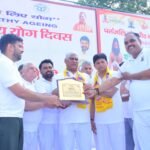 On International Yoga Day, thousands of people in Shamli practiced yoga and conveyed the message of a healthy lifestyle. IMAGE CREDIT TO सूचना विभाग