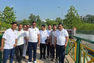 Dehradun was filled with the beautiful blend of yoga and nature; the MDDA City Forest Park became a grand fair of health and wellness. IMAGE CREDIT TO AUTHORITY