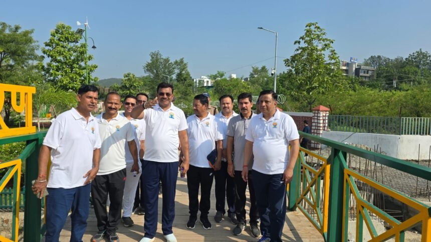 Dehradun was filled with the beautiful blend of yoga and nature; the MDDA City Forest Park became a grand fair of health and wellness. IMAGE CREDIT TO AUTHORITY