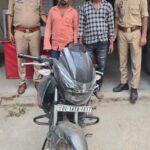 "Police of Loni Border Police Station arrested two accused for stealing a two-wheeler vehicle." IMAGE CREDIT TO POLICE