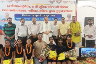 "The grand inauguration of the Uttar Pradesh State Wushu Tournament took place with the participation of 850 players." IMAGE CREDIT TO रिपोर्टर