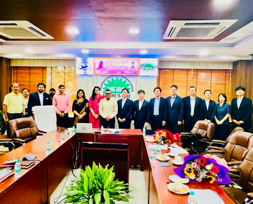 "The Korean delegation studied investment opportunities in the YEIDA area." IMAGE CREDIT TO प्राधिकरण