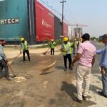 "A special cleaning drive has been launched to make the roads of Greater Noida dust-free." IMAGE CREDIT TO प्राधिकरण
