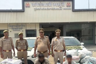 Operation Prahar: Mussoorie police arrest two smugglers with illegal foreign liquor IMAGE CREDIT TO पुलिस