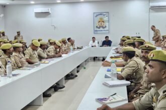 Transport Department officials provided training to Traffic Police constables IMAGE CREDIT TO POLICE