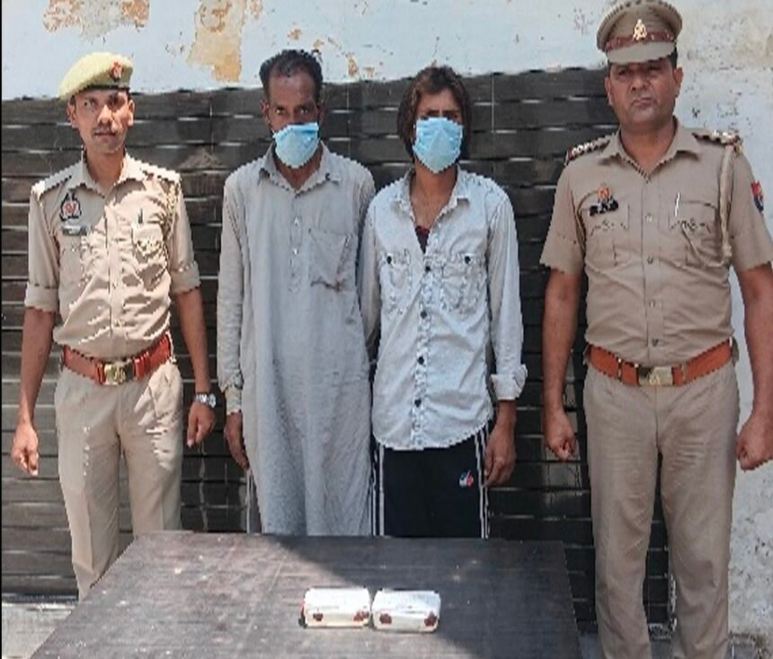 Two Fraudsters Arrested for Cheating a Woman by Luring Her with a ‘Double Your Money’ Scam and Stealing Earrings; Jewelry and Bike Recovered | IMAGE CREDIT TO पुलिस