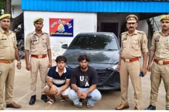 Varna Car Stolen from Service Center on the Pretext of a Test Drive; Tila Mod Police Arrest Two Accused IMAGE CREDIT TO POLICE