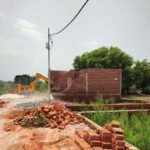 Ghaziabad: GDA Bulldozer in Action, Illegal Construction Spread Over 2,865 Square Meters Near Krishna Vihar Demolished IMAGE CREDIT TO: प्राधिकरण