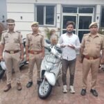 Shalimar Garden Police Arrests One Accused for Stealing Two-Wheelers IMAGE CREDIT TO:पुलिस