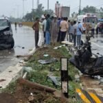 Fatal Road Accident on Nagina-Dhampur Four-Lane Highway; Retired Teacher and Bank Employee Killed After Scorpio Collision IMAGE CREDIT TO रिपोर्टर