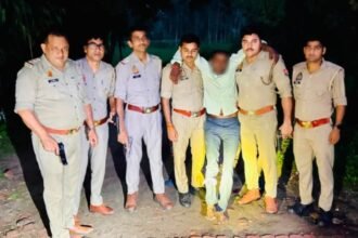 Garhmukteshwar: Accused in Rape Case Involving Two Minors Arrested After Encounter; Injured After Being Shot in the Leg IMAGE CREDIT TO पुलिस