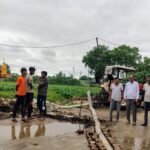 Water Drainage Drive Conducted in 13 Villages Amid Heavy Rainfall, Waterlogging Removed Using Pumps IMAGE CREDIT: रिपोर्टर