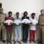 Under Operation Prahar, Crossings Republik Police Recover Large Consignment of Illegal Cannabis; 4 Accused Arrested | IMAGE CREDIT TO पुलिस
