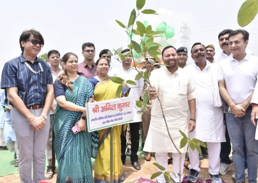 Bijnor Creates Record Under the "One Tree in Mother's Name" Campaign; Over 6.6 Million Saplings Planted in a Single Day | IMAGE CREDIT TO सूचना विभाग