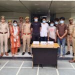 Indirapuram Police busted a call center involved in cyber fraud; six accused arrested. | IMAGE CREDIT TO POLICE