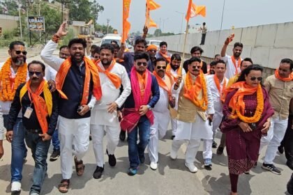 ‘Jago Hindu Jago’ Yatra taken out from Varanasi to Mirzapur, delivered a message of public awareness. | IMAGE CREDIT TO विश्व हिंदू रक्षा परिषद