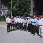 During a Night Inspection, the High-Mast and Street Lighting System Was Reviewed; Ecotech-3 Industrial Area Will Soon Be Fully Illuminated IMAGE CREDIT TO प्राधिकरण