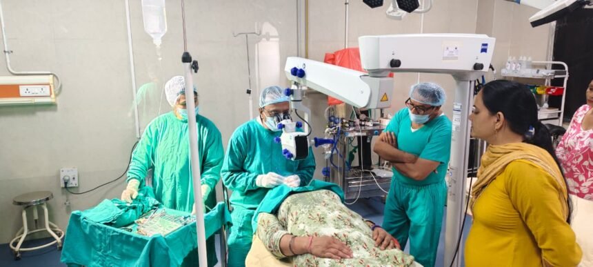 Cataract Surgery Services Restarted at Shamli District Hospital; Four Patients Successfully Treated Free of Cost. IMAGE CREDIT TO रिपोर्टर