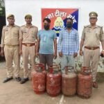 Tila Mor Police Arrests Two Accused for Stealing Gas Cylinders IMAGE CREDIT TO POLICE