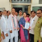 Congress Holds Protest Against NEET Paper Leak and Lathi Charge on Students, Submits Memorandum to the President IMAGE CREDIT TO रिपोर्टर