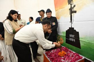 Tributes Paid to Kargil War Martyrs; Veer Naris and Families Honoured IMAGE CREDIT TO सूचना विभाग