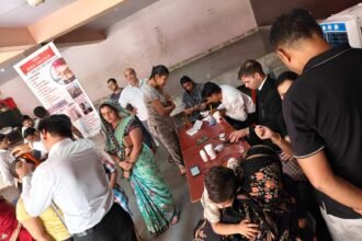 Free Health Camp Conducted Medical Check-ups for Residents, Encouraged Adoption of a Healthy Lifestyle IMAGE CREDIT TO: रिपोर्टर