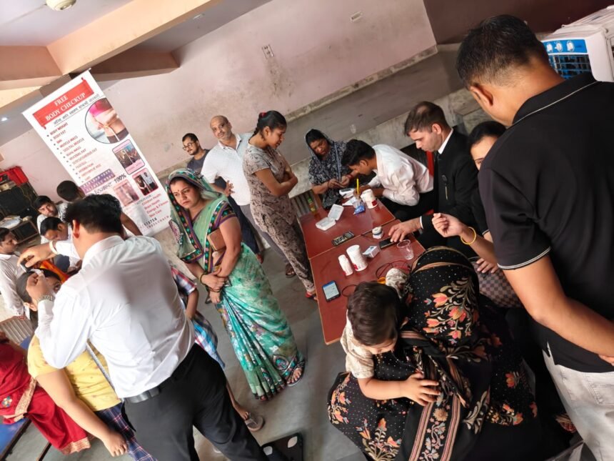 Free Health Camp Conducted Medical Check-ups for Residents, Encouraged Adoption of a Healthy Lifestyle IMAGE CREDIT TO: रिपोर्टर