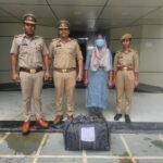 Operation Prahar: Indirapuram Police Arrest Female Cannabis Smuggler IMAGE CREDIT TO POLICE