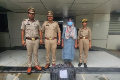 Operation Prahar: Indirapuram Police Arrest Female Cannabis Smuggler IMAGE CREDIT TO POLICE