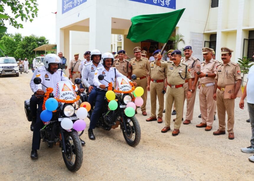 Hapur Police Receives Two Advanced Interceptor Bikes for Effective Monitoring of Overspeeding IMAGE CREDIT TO POLICE
