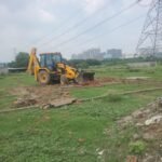 Major Action by GDA: Illegal Colony in Siddharth Vihar Flood Zone Demolished, Encroachment in Pratap Vihar Also Removed IMAGE CREDIT TO प्राधिकरण
