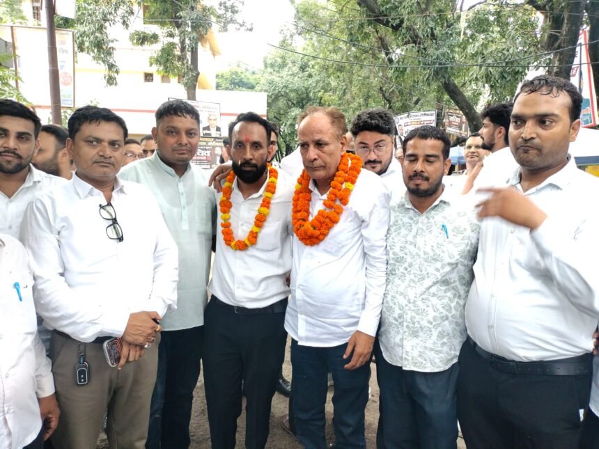 Bar Association Modinagar Elections Concluded, Ram Kumar Chaudhary Elected President, Saurabh Sharma Elected Secretary IMAGE CREDIT TO रिपोर्टर
