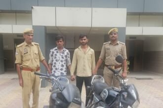 Sahibabad Police Arrest Two Accused Involved in Two-Wheeler Theft Image Credit: POLICE