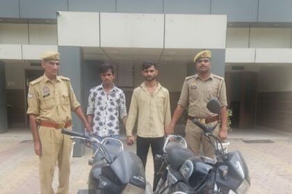Sahibabad Police Arrest Two Accused Involved in Two-Wheeler Theft Image Credit: POLICE