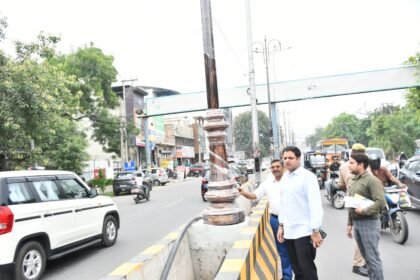 A new wave of beautification in the city: The area from Hapur Chungi to Thakurdwara will get a complete makeover; Municipal Commissioner conducted an inspection. IMAGE CREDIT TO नगर निगम