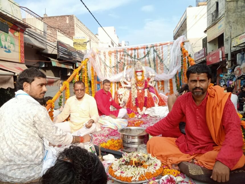Grand City Procession Held During the Pran Pratishtha Mahotsav of Harigireeshwar Mahadev and Maa Durga IMAGE CREDIT TO रिपोर्टर