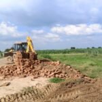 Ghaziabad Development Authority's Major Action: Illegal Colonies Being Developed Across Approximately 13 Bighas in Muradnagar Demolished. IMAGE CREDIT TO प्राधिकरण