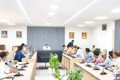 Monthly Review Meeting of the District Road Safety Committee Held Under the Chairmanship of DM Ravindra Kumar Mandar IMAGE CREDIT TO सूचना विभाग