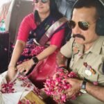 On the Chief Minister’s instructions, flowers were showered from a helicopter on Shiva devotees carrying Kanwars, as chants of “Har Har Mahadev” echoed through the air. IMAGE CREDIT TO सूचना विभाग