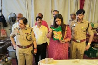 The Police Commissioner and District Magistrate reviewed the security arrangements along the Kanwar route and at Nankeshwar Mahadev Temple. IMAGE CREDIT TO सूचना विभाग