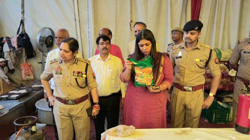 The Police Commissioner and District Magistrate reviewed the security arrangements along the Kanwar route and at Nankeshwar Mahadev Temple. IMAGE CREDIT TO सूचना विभाग