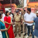 The District Magistrate and Superintendent of Police inspected Shiva temples to review preparations for the Jalabhishek rituals. IMAGE CREDIT TO सूचना विभाग