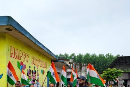Tiranga Rally Held in Bhagwanpur, Villagers and Students Send a Message of Patriotism IMAGE CREDIT TO रिपोर्टर