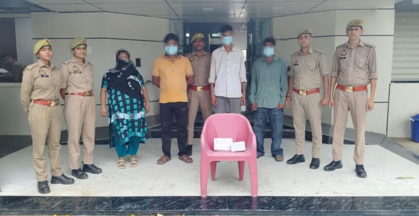 Indirapuram Police Busts Sex Racket; Four Arrested. IMAGE CREDIT पुलिस